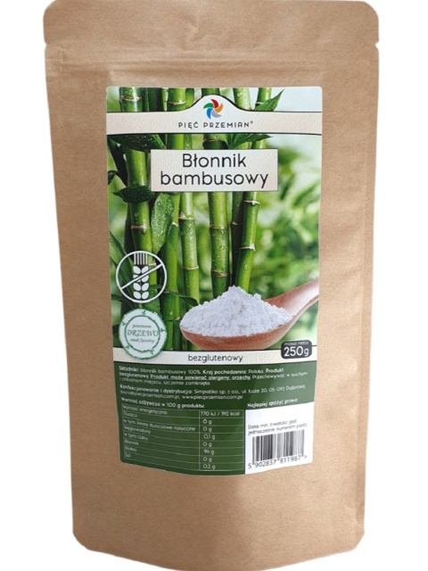 BŁONNIK BAMBUSOWY 250g 5 PRZEMIAN