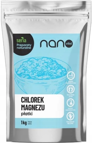 CHLOREK MAGNEZU PŁATKI 1kg NANOVITAL