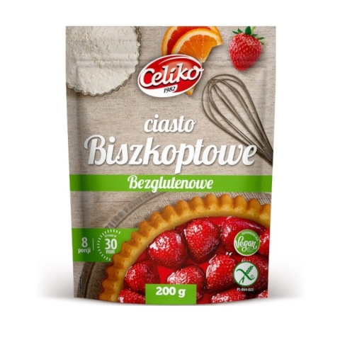 CIASTO BISZKOPTOWE B\GLUT 200g CELIKO