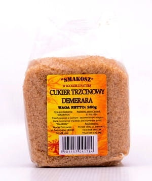 CUKIER TRZCINOWY DEMERARA 250g SMAKOSZ