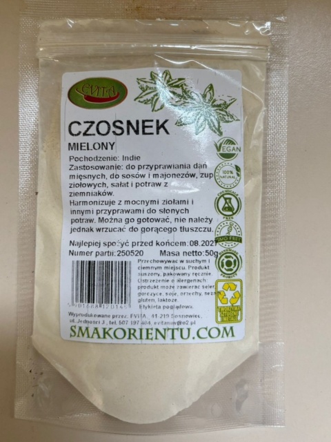 CZOSNEK MIELONY 50g EVITA