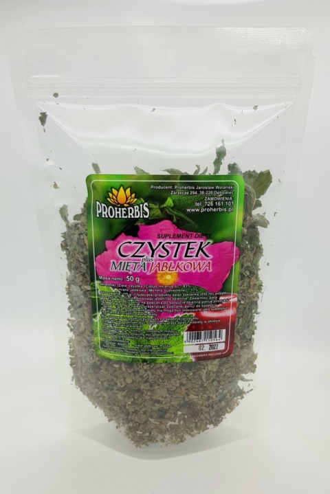 CZYSTEK Z MIĘTĄ JABŁKOWĄ 50 g PROHERBIS