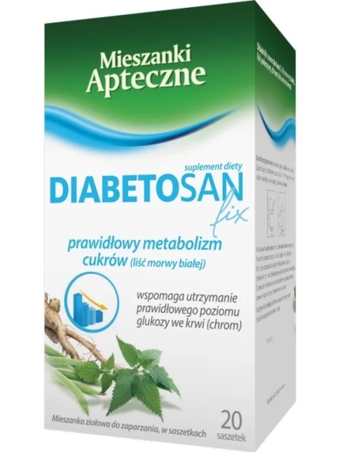 DIABETOSAN FIX 20 sasz HERBAPOL LUBLIN