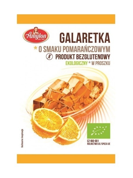 GALARETKA O SMAKU POMARAŃCZOWYM 40 g BEZGLUTENOWA AMYLON