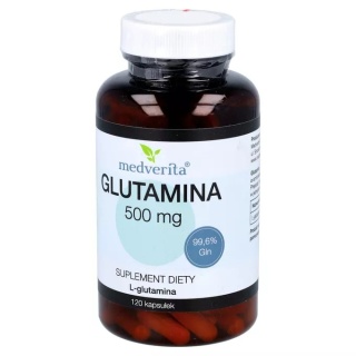 GLUTAMINA 500g 120 kaps MEDVERITA