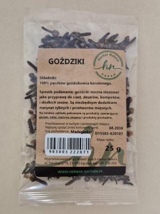 GOŹDZIKI 25g HERBAR NATURA