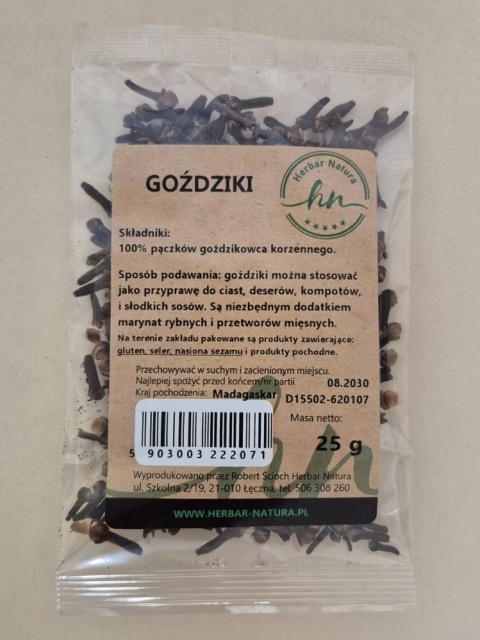 GOŹDZIKI 25g HERBAR NATURA