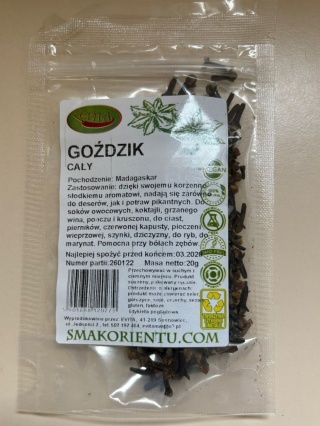 GOŹDZIKI CAŁE 20g EVITA