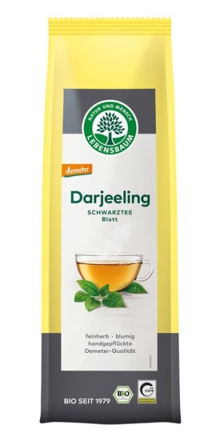 HERBATA CZARNA LIŚCIASTA DARJEELING DEMETER BIO 75 g LEBENSBAUM