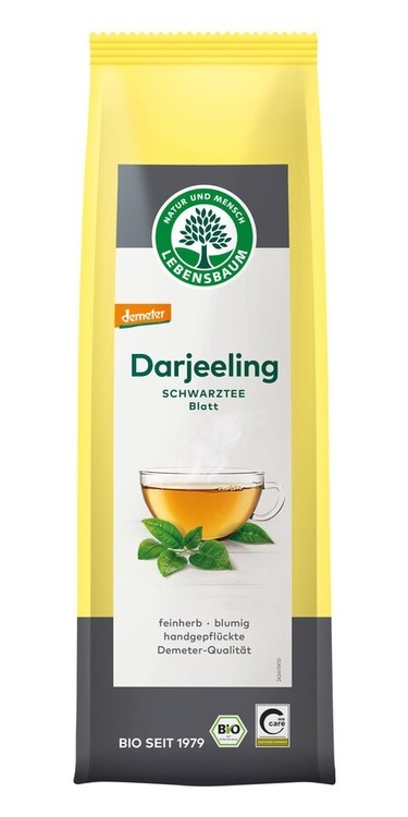 HERBATA CZARNA LIŚCIASTA DARJEELING DEMETER BIO 75 g LEBENSBAUM