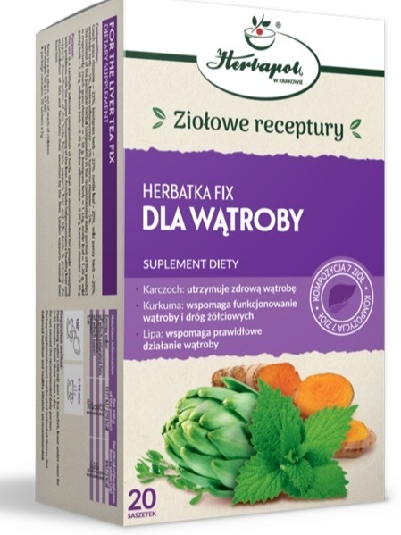 HERBATA DLA WĄTROBY 20 sasz FIX HERBAPOL