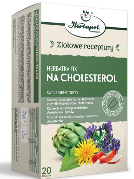 HERBATA NA CHOLESTEROL FIX 20 sasz. HERBAPOL KRAKÓW