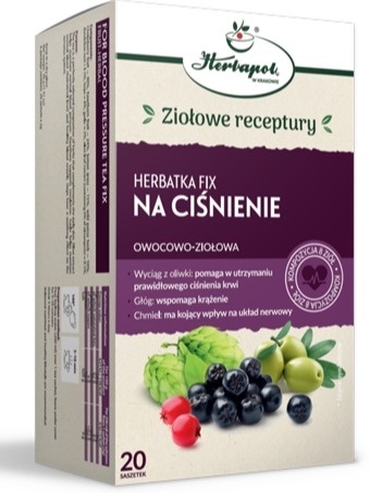 HERBATKA NA CIŚNIENIE 20 saszetek FIX HERBAPOL KRAKÓW