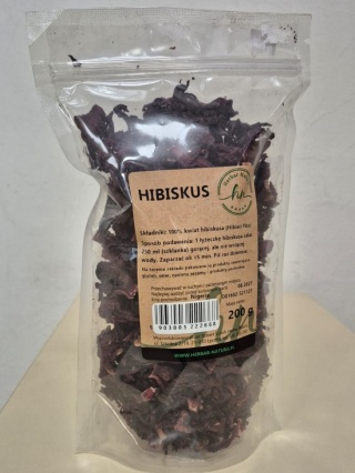 HIBISKUS KWIAT 200g HERBAR NATURA