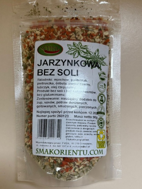 JARZYNKOWA BEZ SOLI 90g EVITA