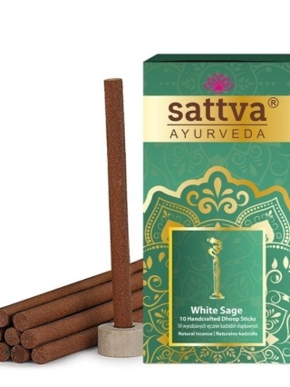 KADZIDEŁKA INDYJSKIE SŁUPKOWE BIAŁA SZAŁWIA (10 szt) 20 g SATTVA AYURVEDA