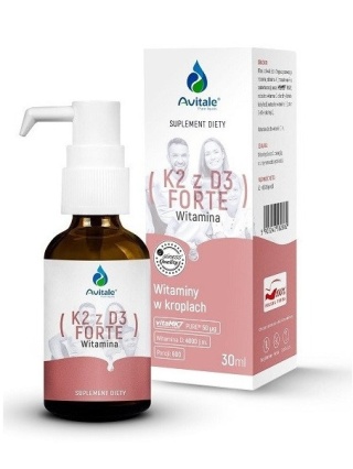 KROPLE AVITALE WITAMINA K2+D3 FORTE 30ml MEDICALINE