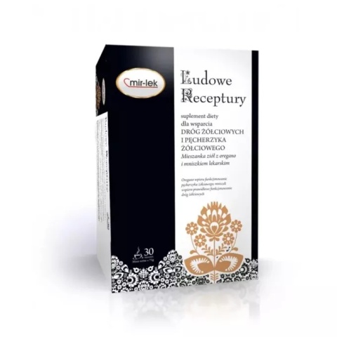 LUDOWE RECEPTURY DROGI ŻÓŁCIOWE PĘCHERZYK 30 sasz FIX MIRLEK