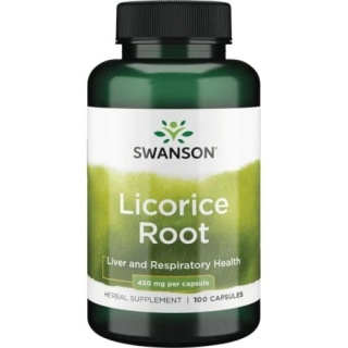 LUKRECJA LICORICE ROOT 450 mg 100 kaps SWANSON