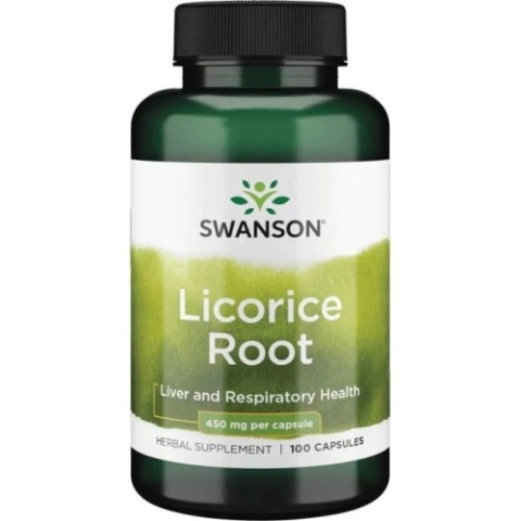 LUKRECJA LICORICE ROOT 450 mg 100 kaps SWANSON