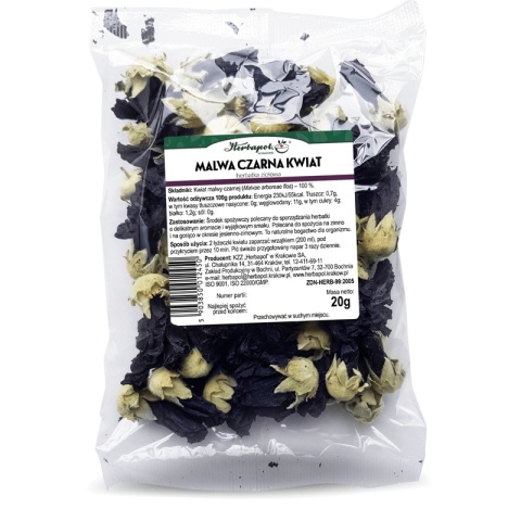 MALWA CZARNA KWIAT HERBATA ZIOŁOWA 20g HERBAPOL