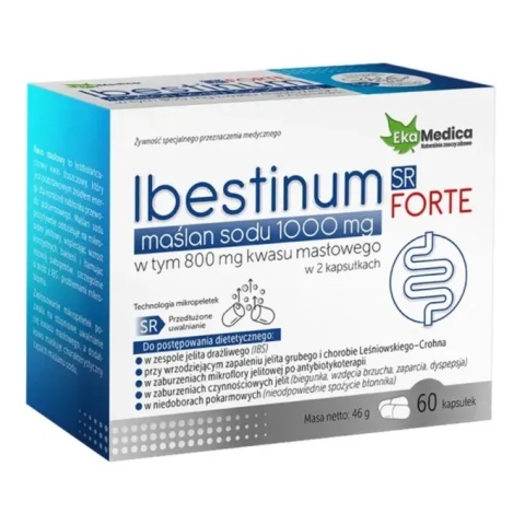 MAŚLAN SODU 1000 mg IBESTINUM FORTE 60 kaps EKAMEDICA