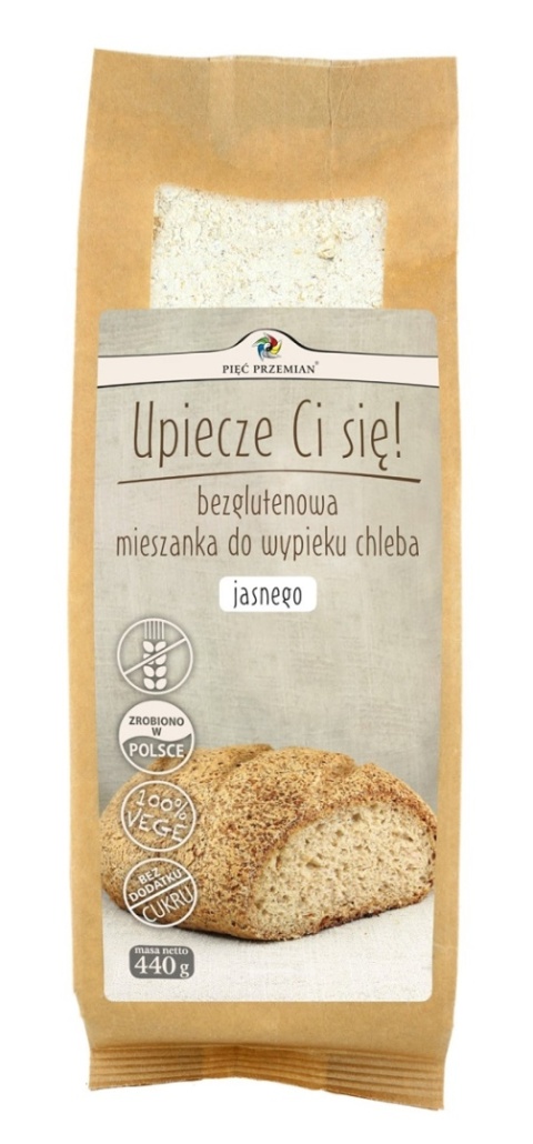 MIESZANKA DO WYP. CHLEBA JASNEGO BEZGL. 440g 5 PRZEMIAN