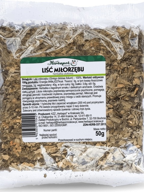 MIŁORZĄB LIŚĆ 50g HERBAPOL KRAKÓW