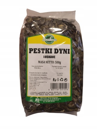 PESTKI DYNI ŁUSKANE 500g SMAKOSZ