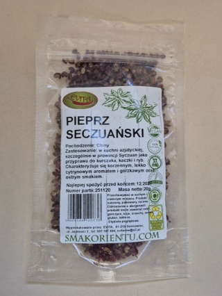 PIEPRZ SECZUAŃSKI ZIARNO 20g EVITA