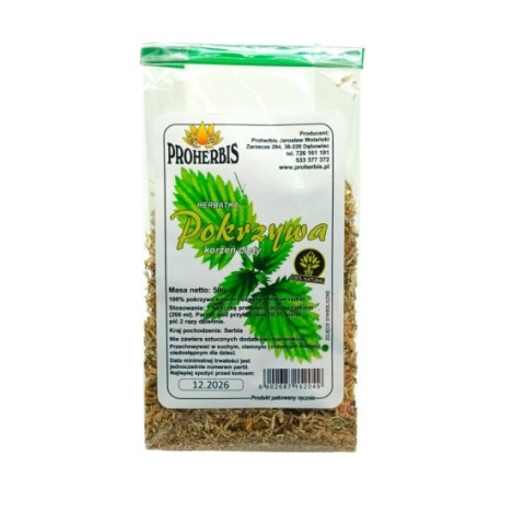 POKRZYWA KORZEŃ CIĘTY 50g PROHERBIS
