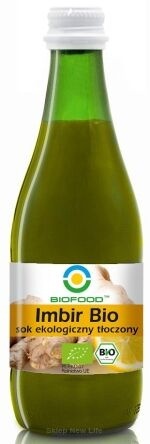 SOK IMBIROWY nfc BIO B/GLUTENOWY 330ml BIOFOOD