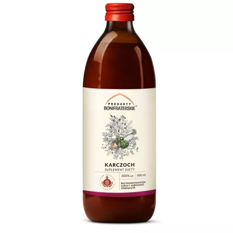 SOK Z KARCZOCHA 500ml PRODUKTY BONIFRATERSKIE