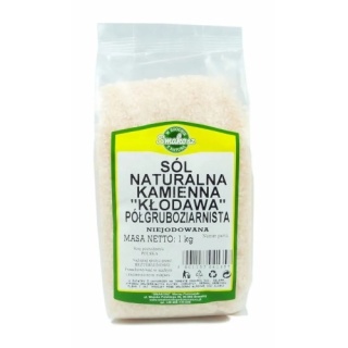 SÓL KAMIENNA KŁODAWSKA PÓŁGRUBA 1kg SMAKOSZ