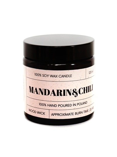 ŚWIECA SOJOWA MANDARYNKA&CHILI 120 ml KOSZYCZEK NATURY