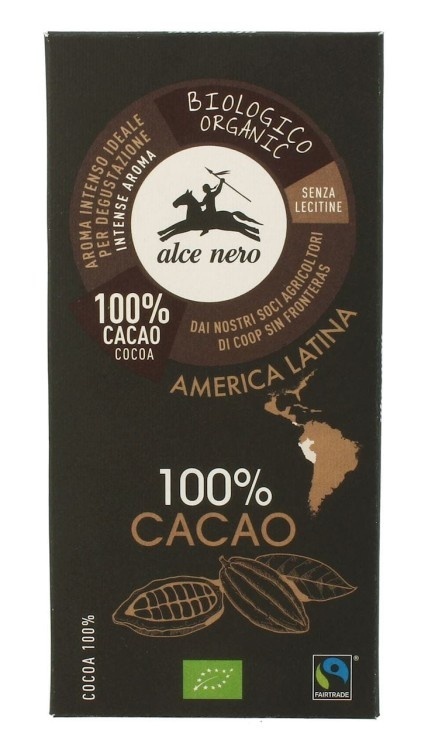 TABLICZKA GORZKA 100% BIO 50g ALCE NERO