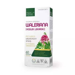 WALERIANA 300mg 60kaps MEDICA HERBS