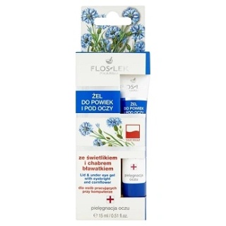 ŻEL ŚWIETLIK CHABER BŁAWATEK P/OCZY 15 ml FLOS LEK