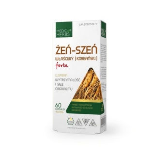 ŻEŃ -SZEŃ WŁAŚCIWY FORTE 400mg 60kaps MEDICA HERBS