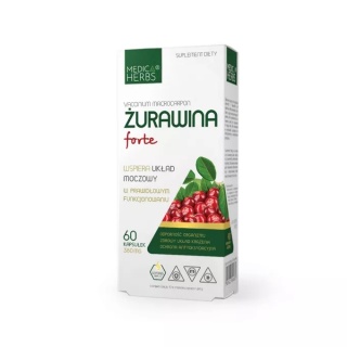 ŻURAWINA FORTE 380 mg 60kap MEDICA HERBS