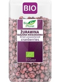 ŻURAWINA SUSZONA NIESŁODZONA 50 g BIOPLANET