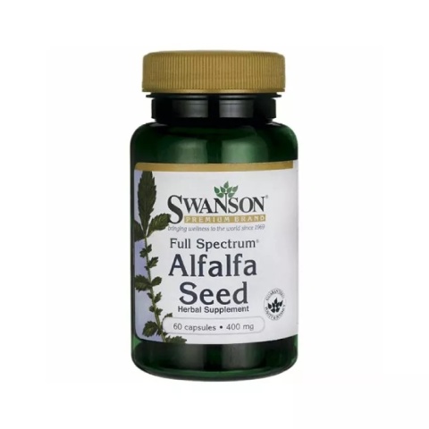 ALFALFA FS LUCERNA 400mg 60 kaps SWANSON