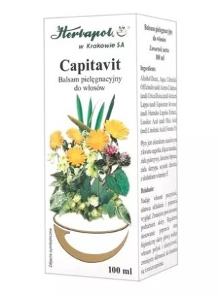 CAPITAVIT BALSAM PIELĘGNACYJNY DO WŁOSÓW 100ml, HERBAPOL KRAKÓW