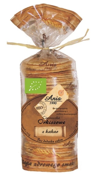 CIASTKA ORKISZOWE Z KAKAO BIO 120g ANIA