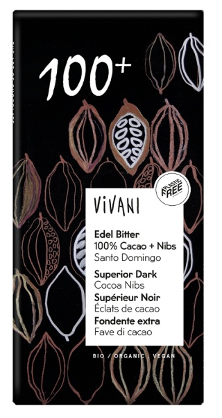 CZEKOLADA GORZKA VIVANI 100% 80 g