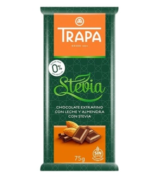 CZEKOLADA ZE STEWIĄ I MIGDAŁAMI 75g 5 PRZEMIAN