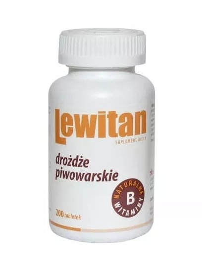 DROŻDŻE PIWOWARSKIE 200tabl LEWITAN