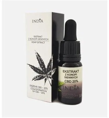 EKSTRAKT Z KONOPI SIEWNYCH CBD 20% 10ml INDIA