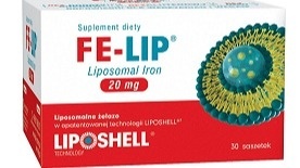 FE-LIP 20 mg ŻELAZO LIPOSOMALNE 30 szt LIPID SYSTEMS