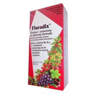 FLORADIX ŻELAZO I WITAMINY 500ml SALUS